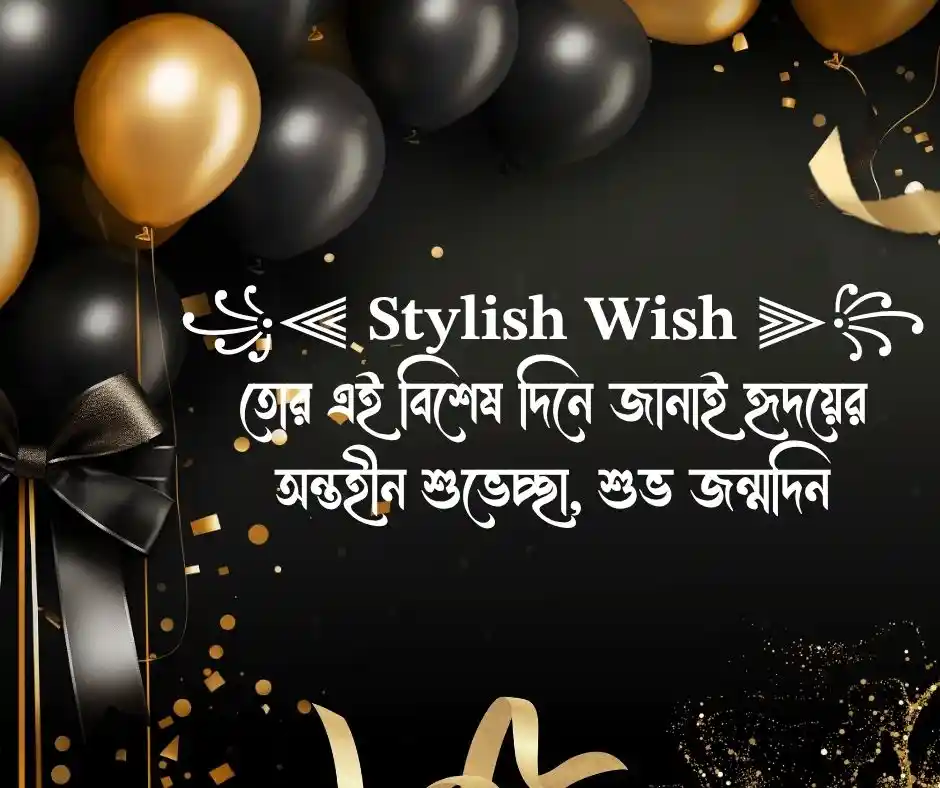 জন্মদিনের ক্যাপশন বাংলা স্টাইলিশ Stylish Happy Birthday Caption