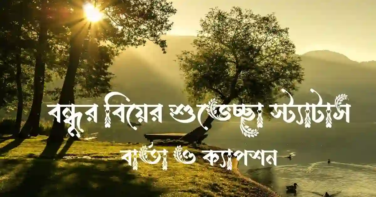 বন্ধুর বিয়ের শুভেচ্ছা স্ট্যাটাস, বার্তা ও ক্যাপশন