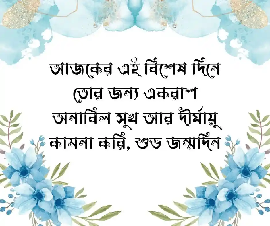 শুভ জন্মদিন ছোট বোন Happy Birthday Wishes for Sister