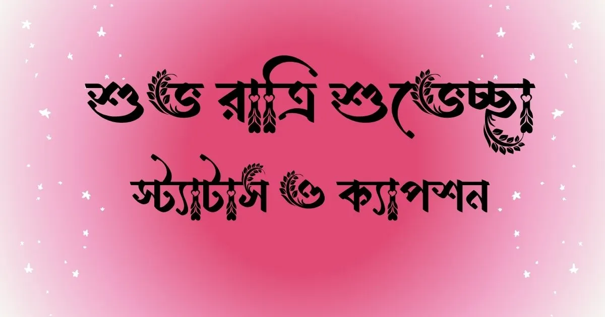 শুভ রাত্রি শুভেচ্ছা, স্ট্যাটাস ও ক্যাপশন